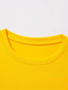 Camiseta de algodón puro para niño con diseño de mando de videojuegos - Amarillo - Ver 4