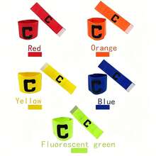 1pc Captain Football Match Armband, Wrap-Around C-Shaped Badge, Suitable For Running, Sports And Football Training. - Green - View 8