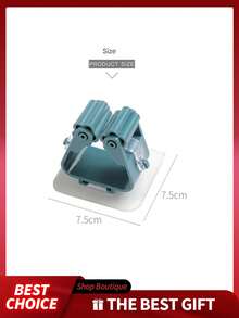 1 Piece / 4 Pieces / 8 Pieces Mop Holders, Wall-Mounted Mop Holders, Plastic Broom Storage Boxes, Suitable For Bedrooms, Gardens, Bathrooms, Households, Dormitories, Space-Saving, Home And Bathroom Decoration, Autumn, Back-To-School Decoration, Etc. - Multicolor - View 8