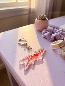 1pc/6pcs K-Pop Group Aespa Member & Logo Graphic Keyring Packs, K-Pop Style Asymmetric And Heart-Shaped Acrylic Keychains, With Drama Still Album Art And Ningning Name Detail Charms, Suitable For K-Pop Fans, Back To School, Concert, Gift, Birthday, Valentine's Day, Christmas, New Year, Anniversary, Graduation, Souvenir And Daily Use - Multicolor - View 10