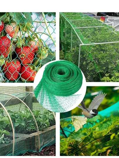 Garden Bird Netting, Expandable Large Mesh Reusable Breathable Protective Cover, Suitable For Vegetables, Fruit Trees And Plants, Effectively Blocks Animals And Insects, Easy Installation