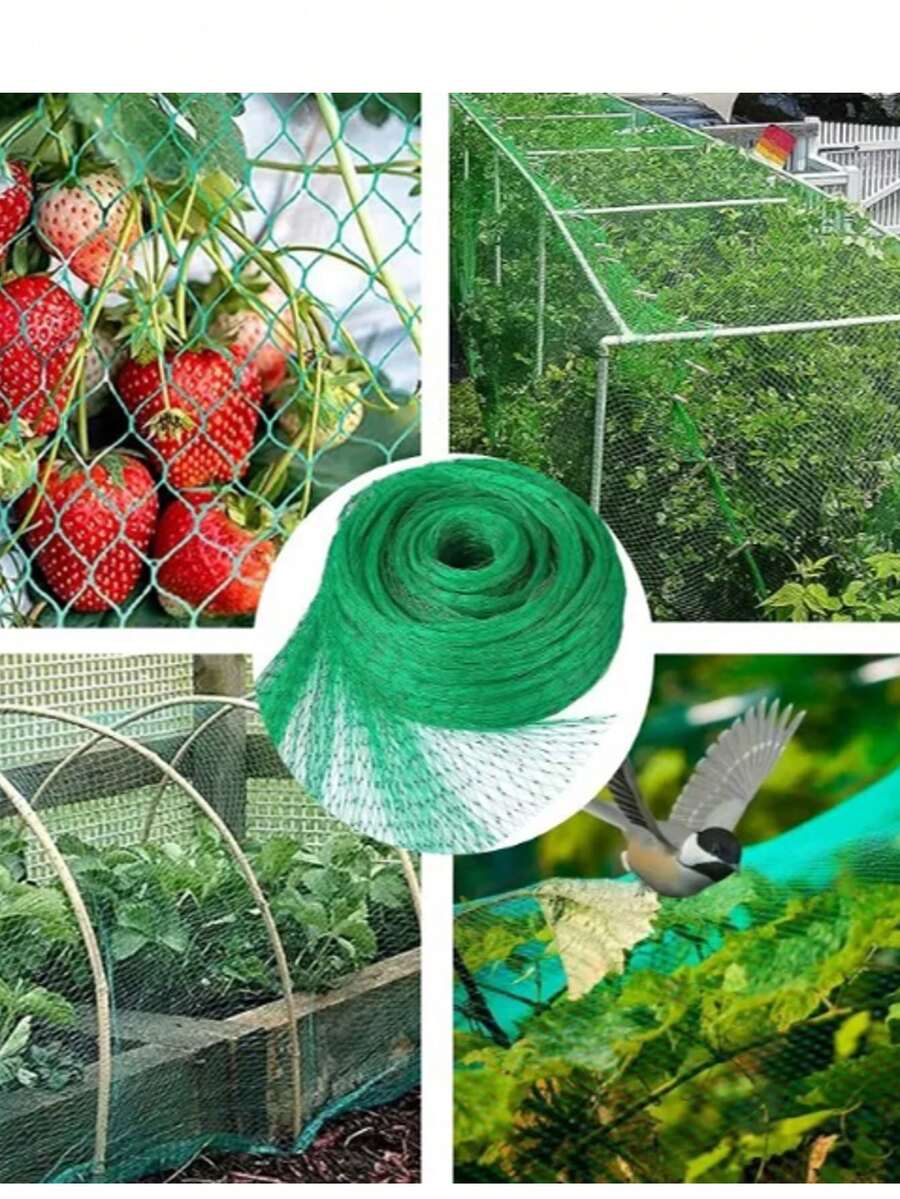 Garden Bird Netting, Expandable Large Mesh Reusable Breathable Protective Cover, Suitable For Vegetables, Fruit Trees And Plants, Effectively Blocks Animals And Insects, Easy Installation - A - View 1