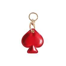Llavero de cuero PVC 3D con forma de pica, portatarjetas de acceso, funda protectora para AirTag, colgante para bolso, regalo creativo, colgante para llaves de coche - Multicolor - Ver 13