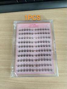 120 Clusters Of Light Makeup Double Flower False Eyelashes, Korean Soft DIY Handmade Eyelashes, Suitable For Light Makeup, Heavy Makeup And Daily Occasions, And Essential Cluster Comic Eyelashes, Cosmetics And Eye Shadow For Daily Commuting. - D - View 9