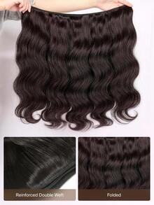 ARABELLA 15A Grade Wavy 100% Human Hair Extensions, 1pc & 3 Bundles, 12-26 Inches, Unprocessed Brazilian Raw Hair, Natural Black, High Quality, Silky Texture, Suitable For Women - SNatural - View 7