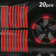 Juego de 2040 pegatinas reflectantes para bicicletas, pegatinas de advertencia de  para ruedas, película luminosa de alta intensidad para uso nocturno, universal para bicicletas, motocicletas y automóviles, etiquetas reflectantes de . - Negro - Ver 8