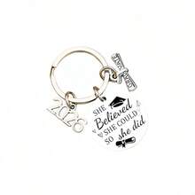European And American-Border Knife-Shaped Keychain Pendant, Stainless Steel Round 2026 Student Graduation Season With Engraving - LH-1 - View 8