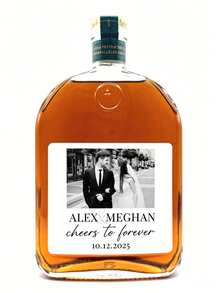 Pegatinas personalizadas para botellas de vino con foto, etiquetas personalizadas, pegatinas cuadradas, regalo romántico ideal para cumpleaños, Día del Maestro, Día de San Valentín, Día de la Madre, Día del Padre, fiesta o aniversario, regalo para parejas, mejor regalo para familia, novia, novio, dama de honor, colega, amigo, set DIY - Multicolor - Ver 14