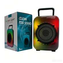 New 3-Inch Portable Outdoor RGB Flame Lamp With High Face Value And Bluetooth Sound For Ambient Feeling - A - View 5