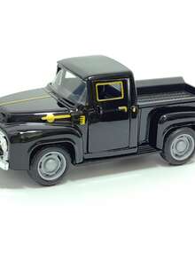 Realistic Metal Toy Car, Children's Inertia Off-Road Racing Car, Collectible Display Model - Black - View 4