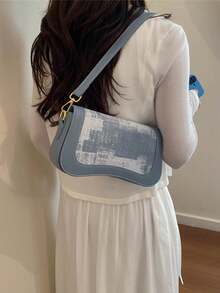 New Versatile Shoulder Bag - Blue - View 5