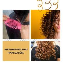 Beauty Flash Finishing Wave Brush For Curl Definition And Styling For Curly And Kinky Hair (Black) - Red - View 5