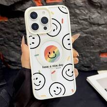 笑顔 虹色の笑顔 have a nice dayケース  11  家族、恋人、友人、そして子供たちへのプレゼントに最適です。  12 Pro Max/14/11 Pro Max/13 Pro Max/16 Pro Max/13/12 Pro/16e/15 Pro/15 Plus/15 Pro Max/14 Plus/17 Pro/11 Pro/15/16 Plus/17 Pro Max/13 pro/17/14 Pro/17e/Air/14 Pro Max/12/16 Pro/16 - ホワイト - チェックする 20