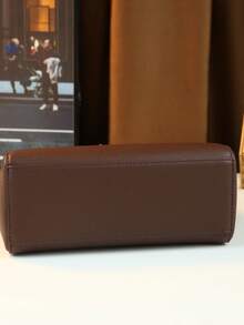 New Premium Fashion Versatile Handbag With Vintage Metal Ring Design Women's Small Square Bag - Multicolor - View 6