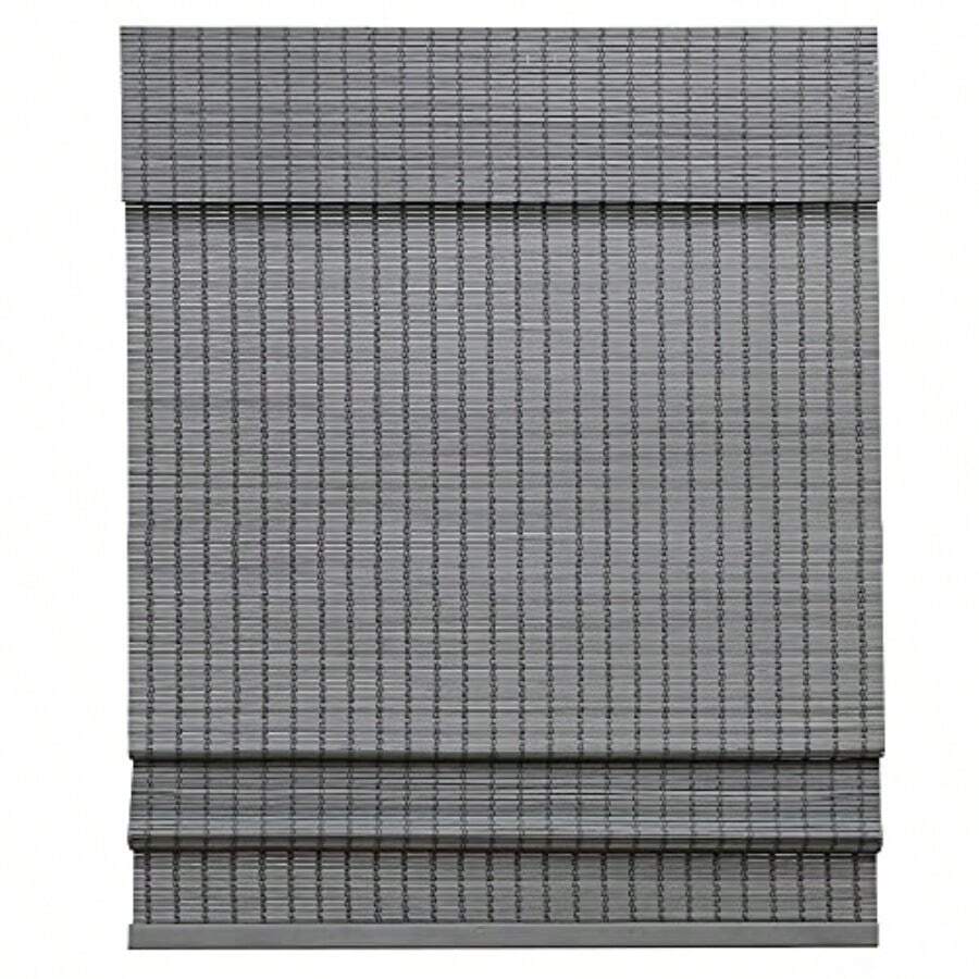 Cordless Bamboo Roman Shades Window Treatment Roll Up Bamboo Blinds For Windows X 60'' H - Light Filteringh002 - View 1