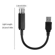 1 pieza Luz de Noche Estrellada, Lámpara Proyectora de Cielo Estrellado Galaxia LED USB Romántica, Adecuada para Techo de Coche y Techo de Habitación - Rojo - Ver 3
