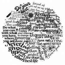 50pcs Transparent Minimalist Fresh Original Black & White Inspirational English Quote Creative Decorative Stickers For Journaling And Vases - 50 Original Black and White Inspirational English Images - View 5