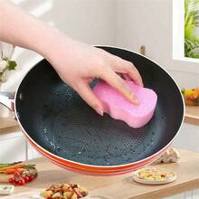 20/10/6/1pc Multipurpose Kitchen Cleaning Sponges And Scourers - Durable, Washable Dishcloths, Suitable For Sinks, Stoves, Pots, Etc. - Multifunctional Cleaning Tools For Bedroom/Kitchen/Living Room - Pink - View 6