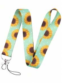 1pc Sunflower Pattern Long Neck Lanyard, Suitable For Doctors, Nurses, Students, Teachers ID Badge Lanyard, Can Be Used As A Gift Or For Daily Use - Multicolor - View 7