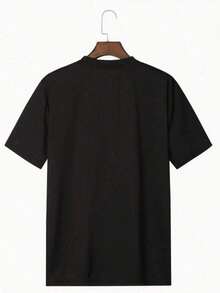 Abstract Image Of Jazz Musicians Playing Together With Motivational Text JAZZ Do It Men's T-Shirt - Black - View 2