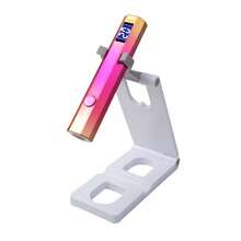 GANLAIX 可攜式美甲烘乾燈與美甲燈，可充電 3 合 1 UV LED 凝膠美甲固化燈，附支架與 Type-C 傳輸線，180mAh 快速凝膠指甲油烘乾機，美甲用品禮品套裝 - 彩色 - 查看 8