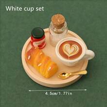 OBOVAY 5pcs/Set 15pcs Creative Miniature Coffee Set Model, Miniature Mini Toy Set, Afternoon Tea Coffee Model, Dollhouse Accessories, Photography Props Scene, Accessory Props, Teenager Desktop Small Decoration - Multicolor - View 15