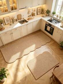 1 pieza Alfombra pasillera con diseño de anillo de piña, alfombra, alfombra pasillera, alfombra de área, tapete, decoración del hogar, alfombra de área, alfombra de área para sala de estar, decoración del hogar para sala de estar, decoración de habitación, alfombra lavable - Multicolor - Ver 4
