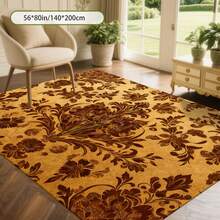 Cashmere-Like Dark Brown Dense Irregular Leopard Speckle Texture Pattern Printed Outdoor Rugs,Exquisite Cozy Carpets In Diverse Styles. Suitable For Home, Outdoor, Malls & Cafes, Machine Washable, Various Sizes Available. - A - View 7