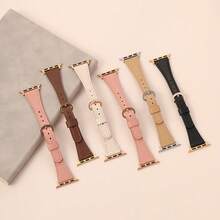 Cute Ladies PU Leather Replacement Strap Compatible With Apple Watch 1-11 SE Ultra 3 2 1 38/40/41/42/44/45/46/49mm Wristwatch Band - Mouldless - View 3