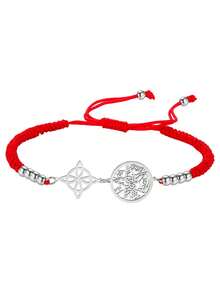 LIKGREAT 1pc Double Protection Bracelet Witch Knot Pentagram Tetragrammaton Stainless Steel Jewerly - Bracelet Series - View 23