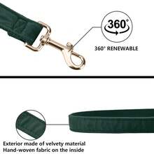 Dog Collar With Dog Leash,Soft Quick Release Basic Dog Collars For Small Medium Dogs,Large Dogs Strong Dog Leash For Everyday Use - Secure & Simple Design For Reliable Control - Green - View 6