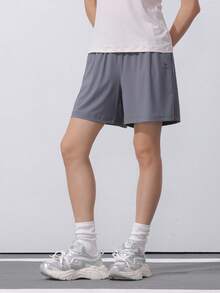 CAMEL CROWN Women's Outdoor Shorts, Summer Quick-Dry Shorts, Outdoor Sports Capri Pants, American Casual Ice Silk Pants - Rock Ash - View 2