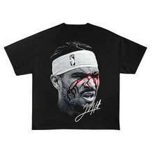 Camiseta vintage de Josh Hart, Josh Hart cara ensangrentada, firma de Josh Hart, camiseta de baloncesto de Nueva York, camiseta de fanático de baloncesto, camiseta de baloncesto - Negro - Ver 1