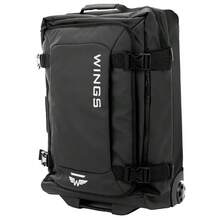W WINGS Large Compression Soft Suitcase 28" 24" 20" Inch ROOK | Travel Bag Luggage Polyester Zipper High Quality, Waterproof, Telescopic Handle, Wheels BLACK - Black - View 10