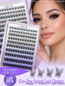 ELYCO 120簇輕量自然假睫毛 DIY免膠睫毛簇 無需膠水、無需卸妝液、可重複使用 D捲度 0.07mm厚度 10–16mm混長 輕盈自然逼真 溫和親膚不刺激 免膠睫毛設計 日常通勤假睫毛 - D - 查看 1