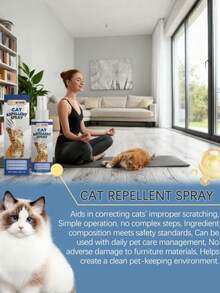 Cat Repellent Spray For Furniture And Pet Protection, Cat Behavior Training Spray, Bedding No-Go Zone To Prevent Animal Scratching, Repellent Spray To Solve Cat Urine Issues, Pet Cat Repellent Spray - 100ml - View 4