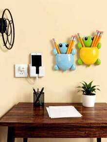 Decoración de pared de tortuga linda adecuada para la decoración del baño - Multicolor - Ver 4