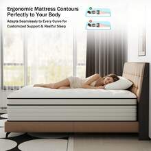 12" 14" Hybrid Mattress Twin Full Queen King In A Box Pocket Spring Mattresses - White - View 4