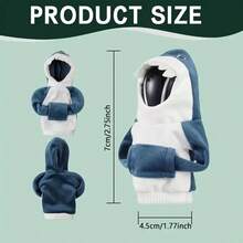 1pc Creative Shark Car Gear Shift Cover, Sweater Hoodie Style Cute & Funny, Protective Wrap For Gear Shift Knob, Universal Fit For Most Car Models, Personalized Car Interior Decor Accessory - 1pc Shark Gear Shift Knob Decorative Cover - View 2