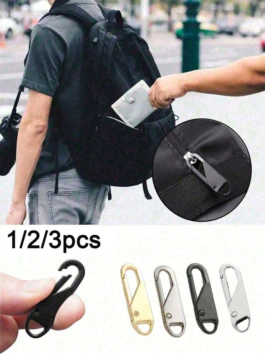 Kit de reparación de cremalleras de acero inoxidable - Piezas de repuesto universales para deslizadores de cremallera, adecuado para ropa y carteras - Fácil de instalar, duradero y de larga duración