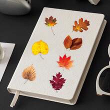 50pcs Fresh Ins Style Korean Autumn Vibe Transparent Fallen Maple Leaf DIY Photocard Table Lamp Decorative Stickers - 50 Fallen Leaves - View 9