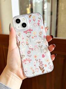 Casing Ponsel: Desain Minimalis Transparan Bermotif Bunga, Segar, Romantis, Anti Selip, Anti Jatuh, Tahan Lama, Tahan Aus, Kompatibel dengan Seri Apple 17/17Pro/17ProMax/16/16Pro/16ProMax/15/15Pro/15ProMax/14/13/12/11, Perlindungan Penuh Definisi Tinggi, Tahan Guncangan - Transparan 4 - View 6