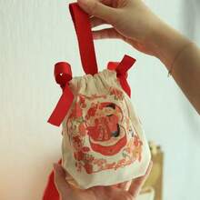 Bolsas de dulces para boda con diseño de conejo en surtido de colores aleatorios, cajas de regalo, bolsas de dulces con cordón, bolsas de dulces prácticas sin pliegues para recuerdos de boda - A - Ver 9