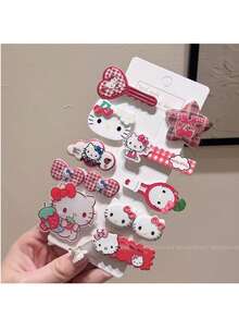 Sanrio Authorized Heltt Sweet Style Hair Clips, Multiple Cute Cartoon Character Designs, Suitable For Office Daily Styling, School Break Hair Arrangement And Daily Outings, Perfect Christmas And New Year Gift - Hair Clip - View 2
