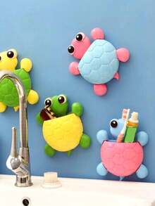 Decoración de pared de tortuga linda adecuada para la decoración del baño - Multicolor - Ver 2