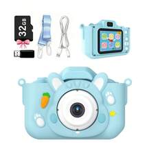Children's Camera Toy Birthday Gift Fun Magic HD Mini Colorful Frame Cartoon Kids Selfie Toy Vlog Digital Video Recording Photo Camera - Multicolor - View 14