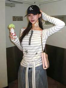 Women Tops - Grayish White - View 6