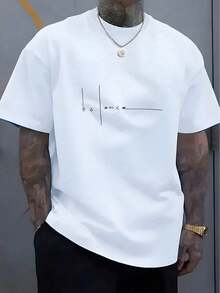 Summer Men's Crew Neck T-Shirts Gym Leisure Vacation High Quality Men's Shirts Fashion Prints Y2K Men's Clothing Festival Sweatshirt Men's Sets Gifts For - 白色 - 查看 1