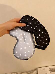 2/1pc Polka Dot Pattern Silk-Like Elastic Blackout Sleep Mask, Polka Dot Sleep Mask With Adjustable Strap – Breathable Blackout, Suitable For Travel And Napping, Eye Mask - Multicolor - View 2