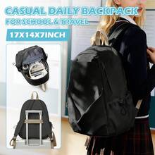 Mochila de gran capacidad para estudiantes, adecuada para estudiantes de secundaria y bachillerato, mochila de viaje práctica, mochila portátil para computadora portátil que puede contener una computadora portátil de 15.6 pulgadas, mochila multifuncional adecuada para actividades al aire libre, viajes, senderismo - Multicolor - Ver 2